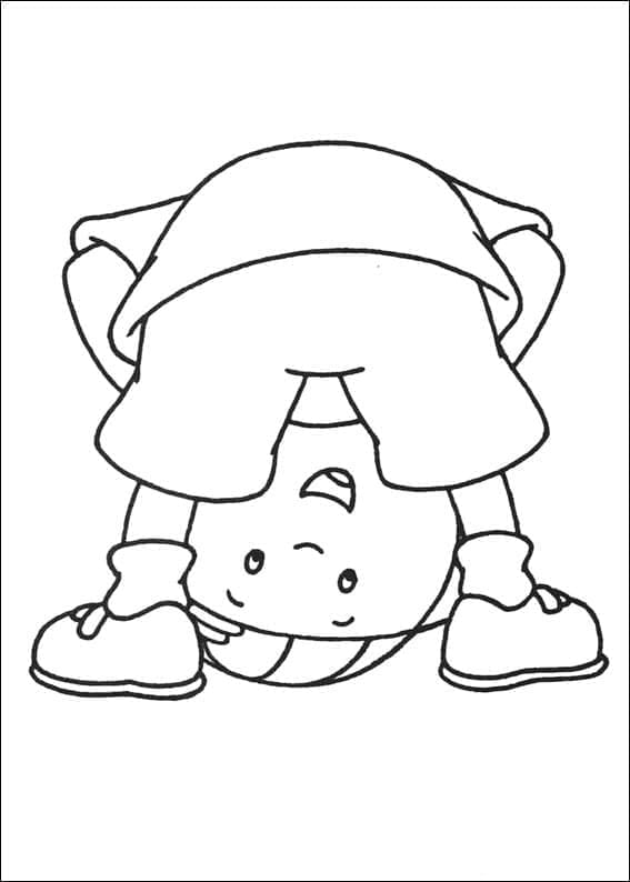 Fise de colorat cu Caillou de colorat p03