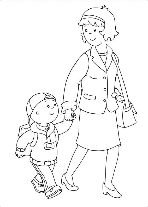 Fise de colorat cu Caillou de colorat p06