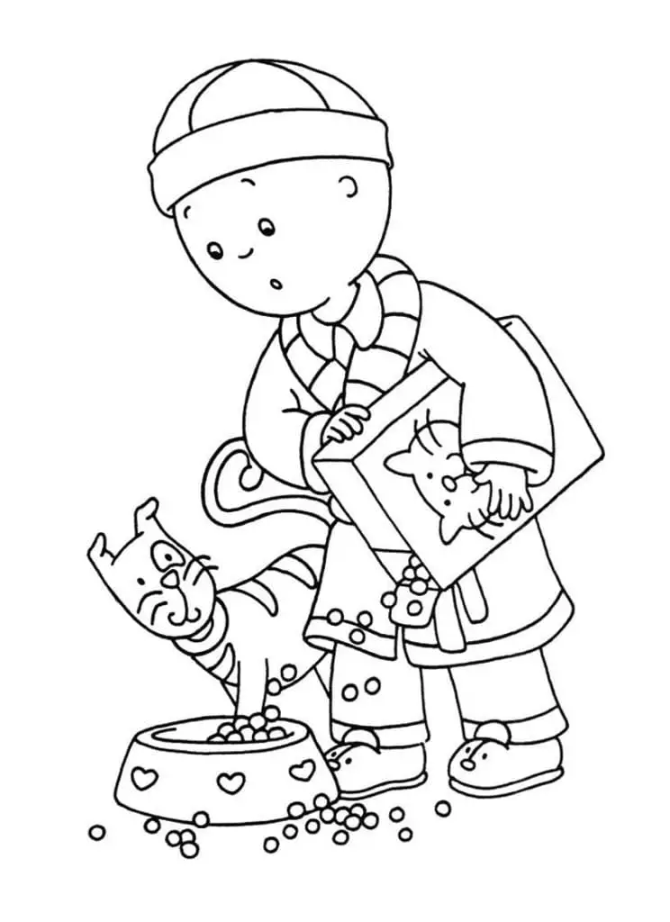 Fise de colorat cu Caillou de colorat p07