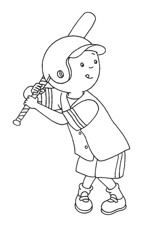Fise de colorat cu Caillou de colorat p08