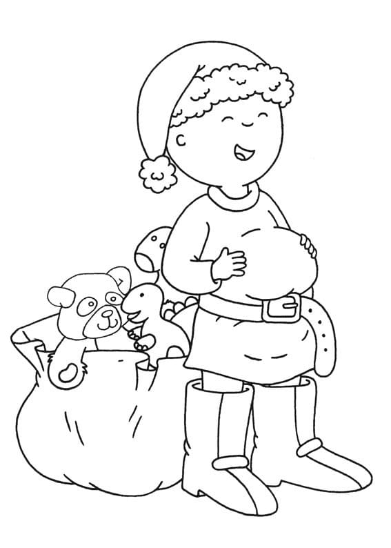 Fise de colorat cu Caillou de colorat p09