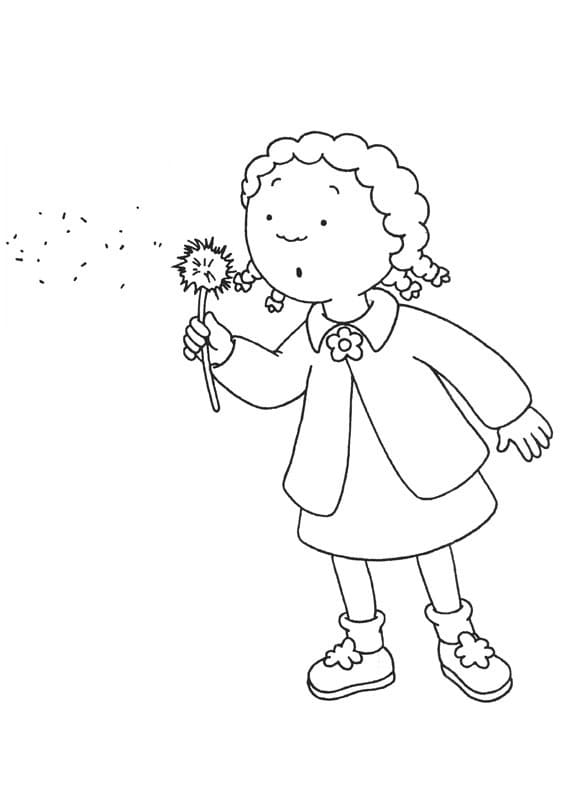 Fise de colorat cu Caillou de colorat p12