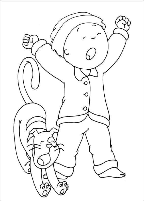 Fise de colorat cu Caillou de colorat p13