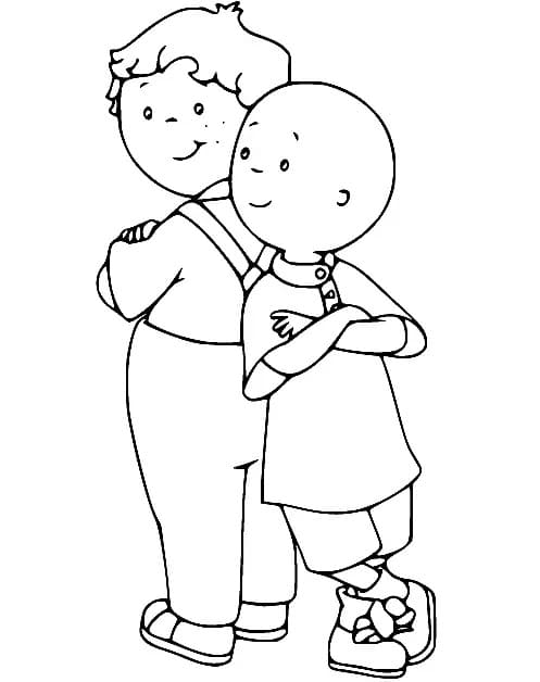 Fise de colorat cu Caillou de colorat p14