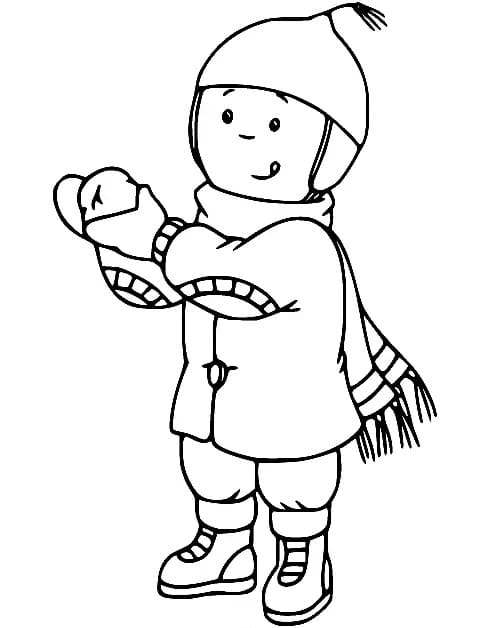 Fise de colorat cu Caillou de colorat p15