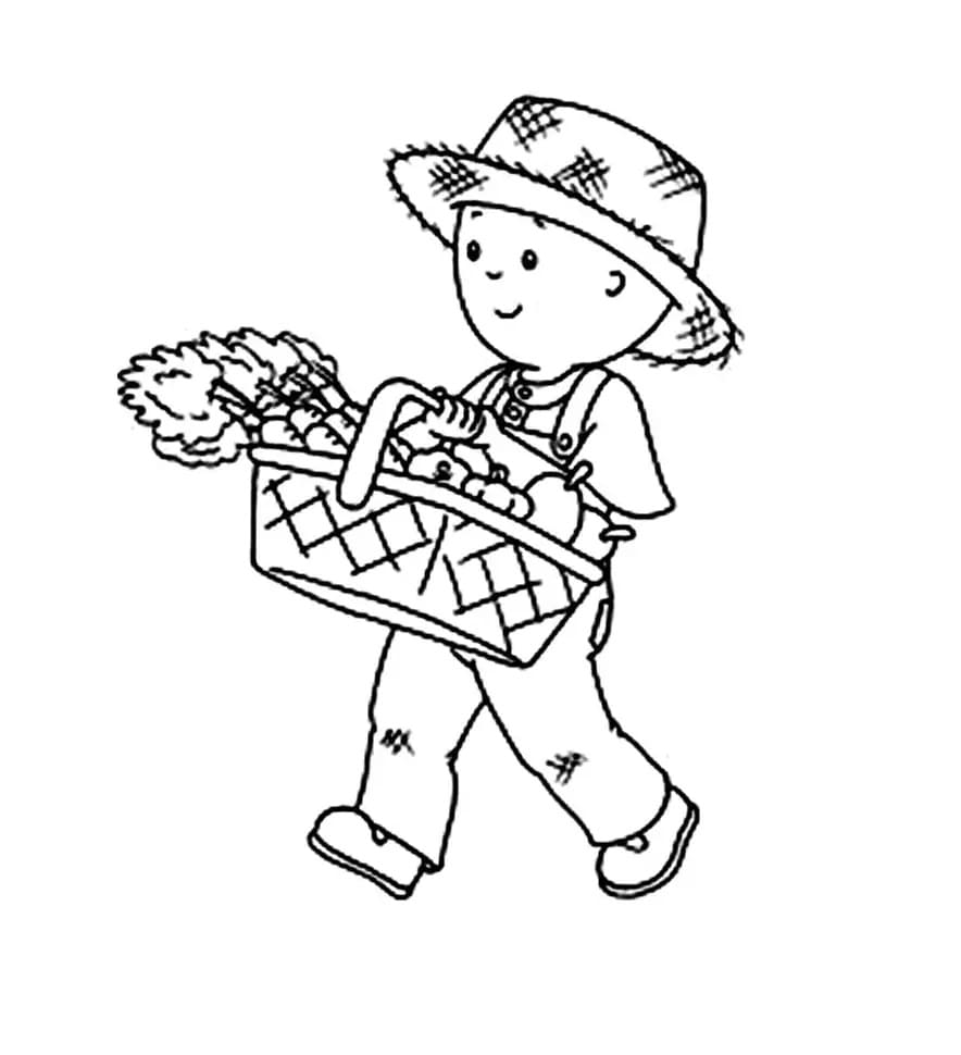 Fise de colorat cu Caillou de colorat p16