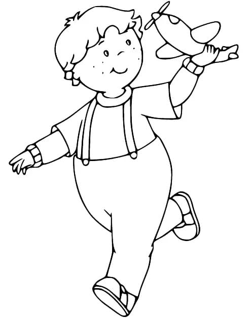 Fise de colorat cu Caillou de colorat p17
