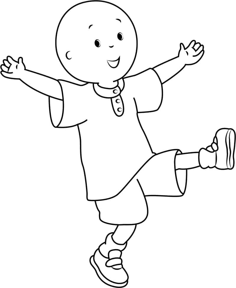 Fise de colorat cu Caillou de colorat p23