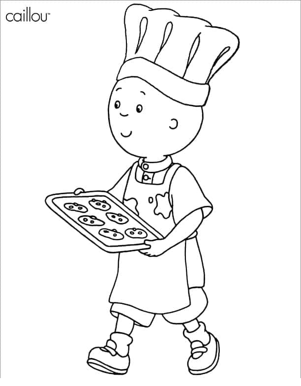 Fise de colorat cu Caillou de colorat p25