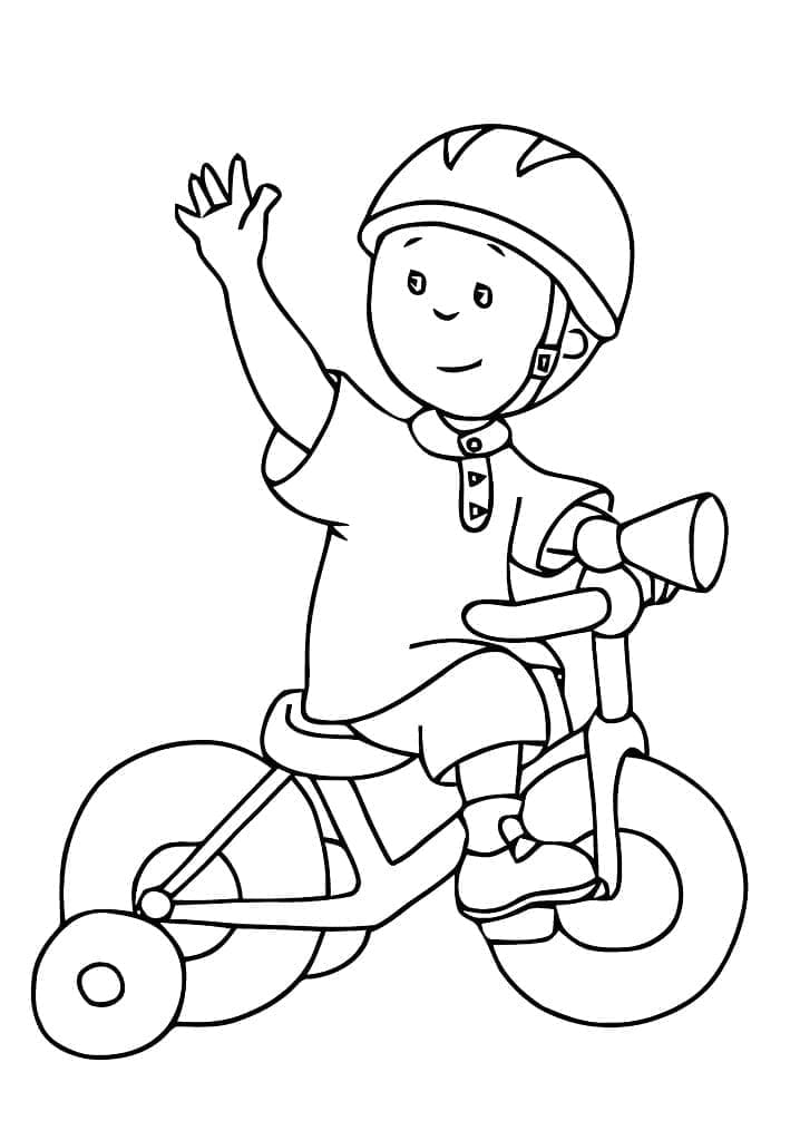 Fise de colorat cu Caillou de colorat p26