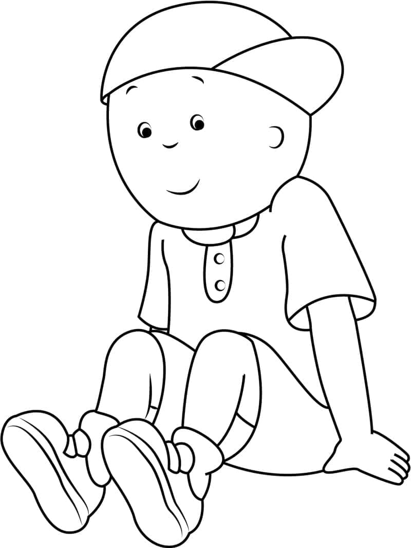 Fise de colorat cu Caillou de colorat p28