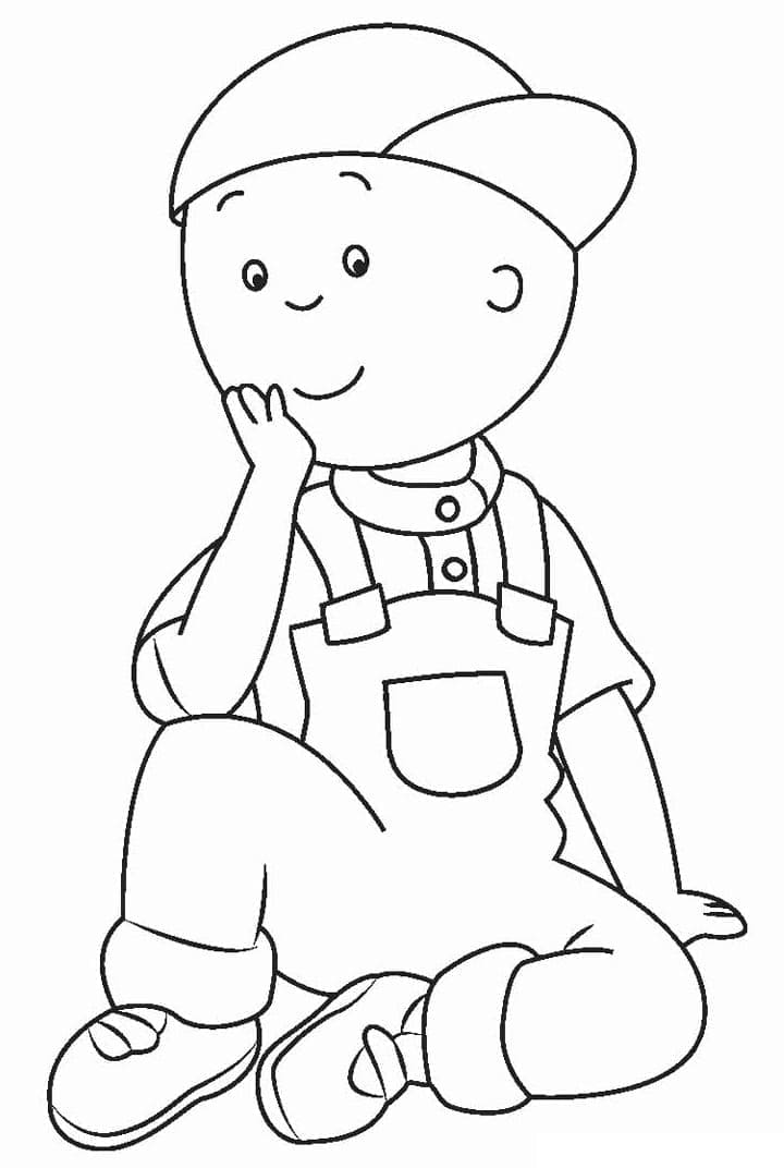 Fise de colorat cu Caillou de colorat p32