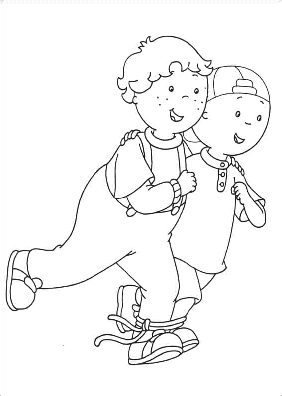 Fise de colorat cu Caillou de colorat p33