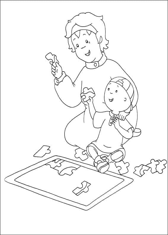Fise de colorat cu Caillou de colorat p34