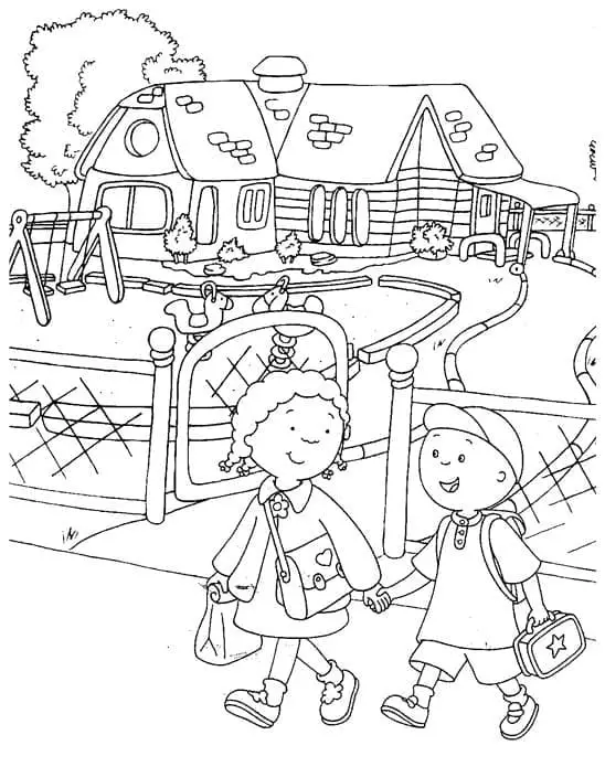 Fise de colorat cu Caillou de colorat p38