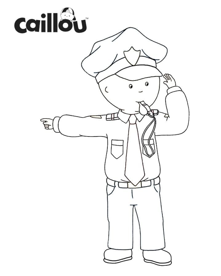 Fise de colorat cu Caillou de colorat p39