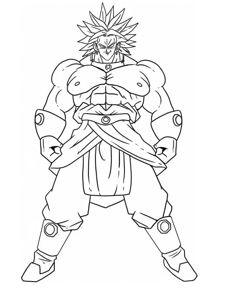 Fise de colorat cu Dragon ball z de colorat p01