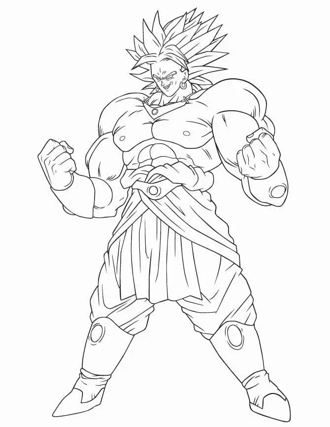 Fise de colorat cu Dragon ball z de colorat p02