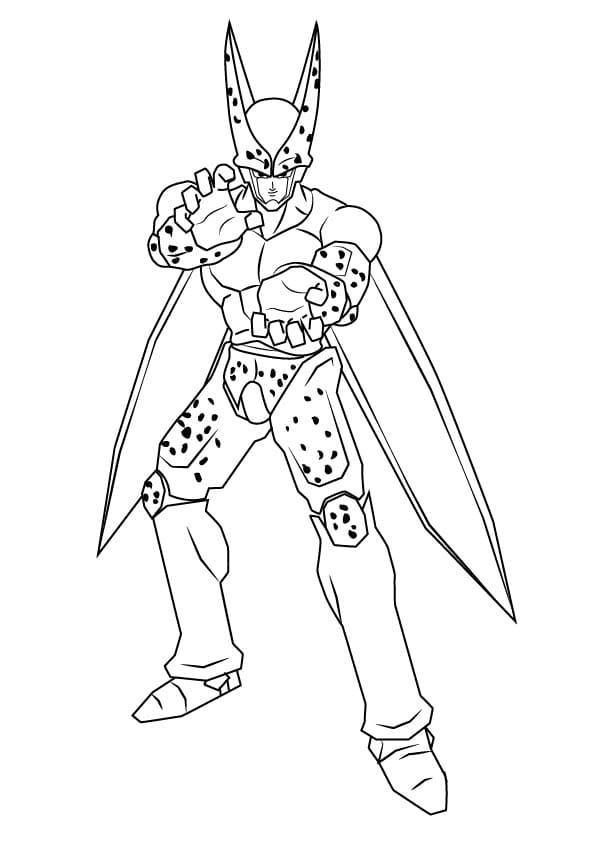 Fise de colorat cu Dragon ball z de colorat p05
