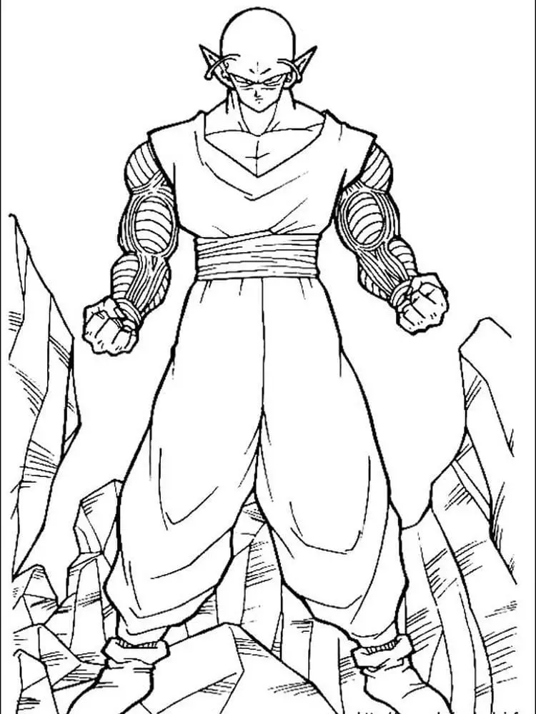 Fise de colorat cu Dragon ball z de colorat p06