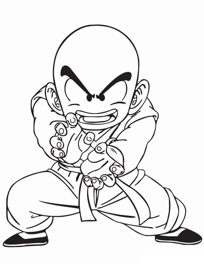 Fise de colorat cu Dragon ball z de colorat p08