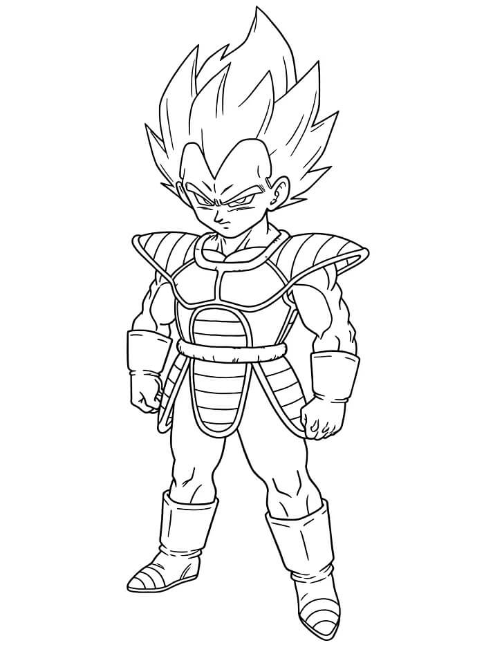 Fise de colorat cu Dragon ball z de colorat p24