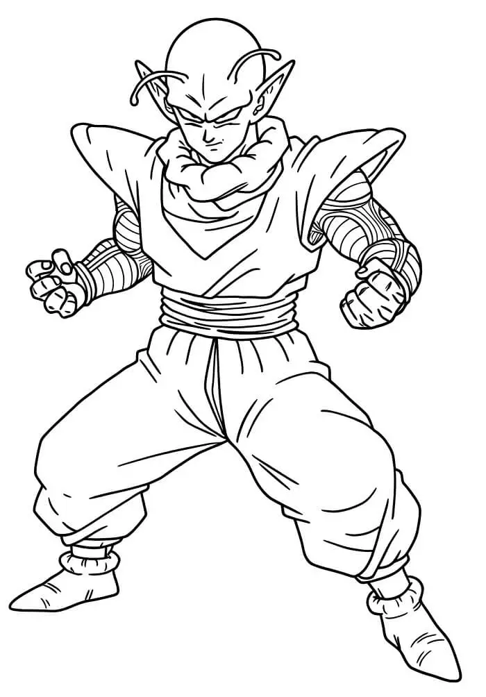 Fise de colorat cu Dragon ball z de colorat p25