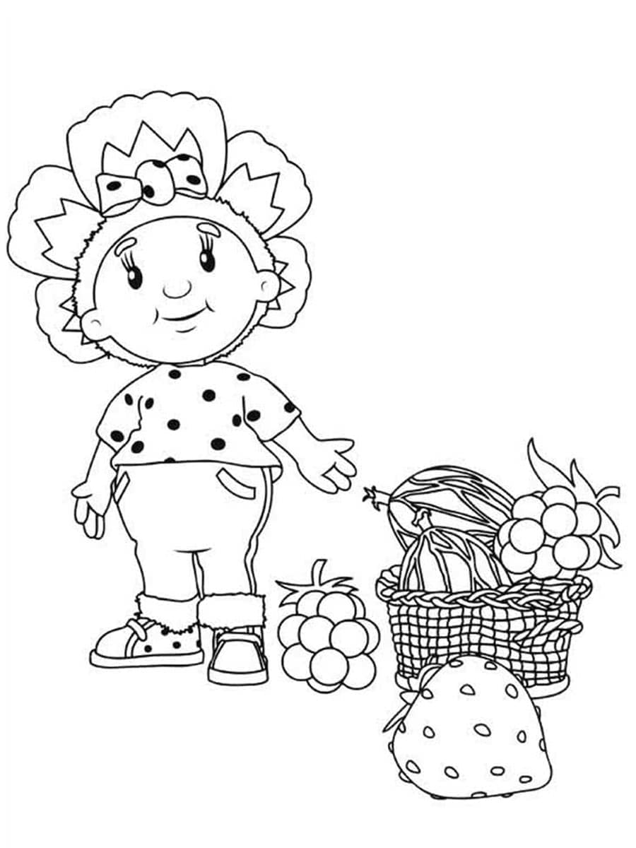 Fise de colorat cu Fifi si floricelele de colorat p07