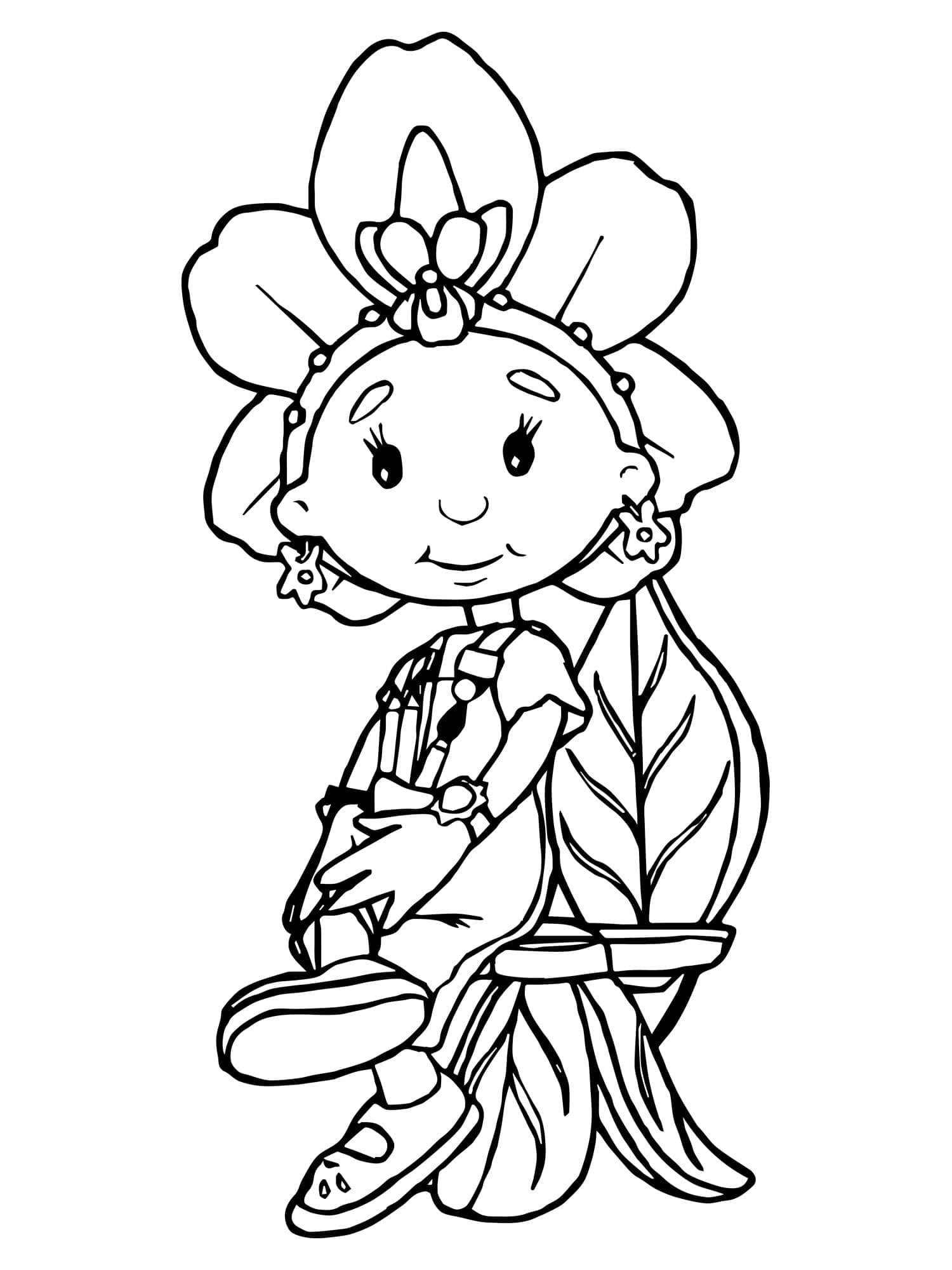 Fise de colorat cu Fifi si floricelele de colorat p15