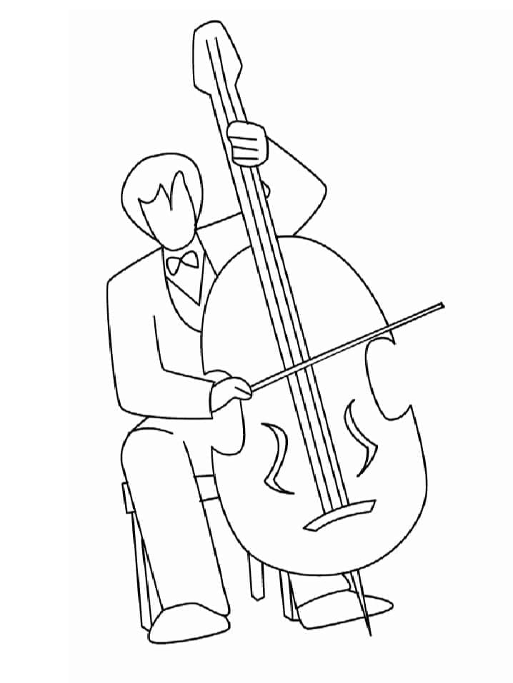 Instrumente muzicale de colorat p03