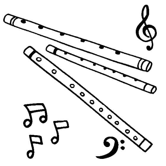 Instrumente muzicale de colorat p04