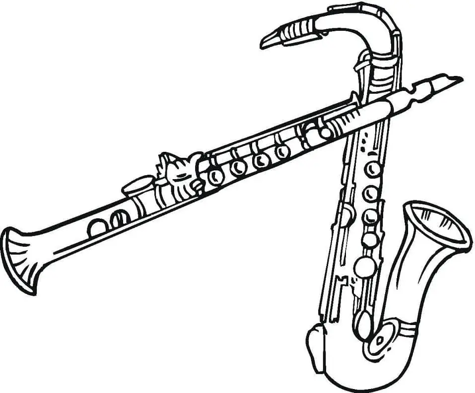Instrumente muzicale de colorat p18