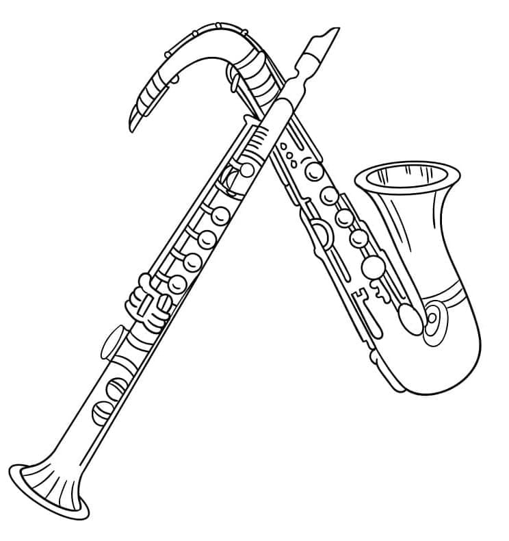 Instrumente muzicale de colorat p21