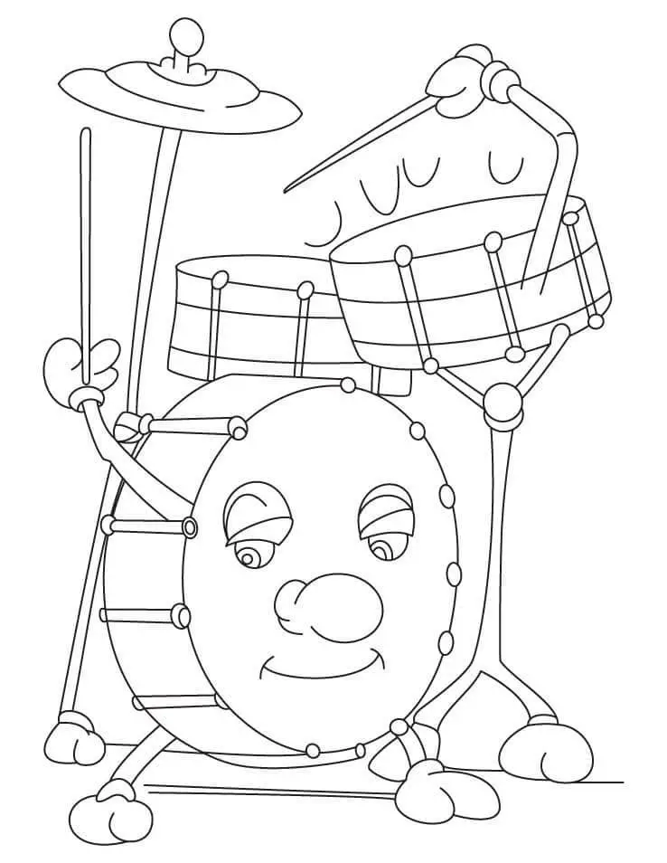 Instrumente muzicale de colorat p25