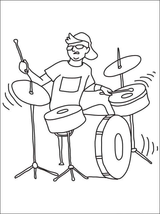 Instrumente muzicale de colorat p26