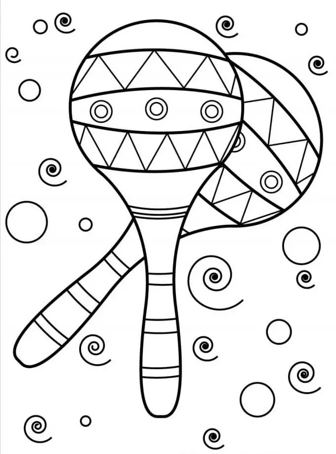 Instrumente muzicale de colorat p36