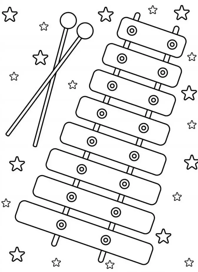 Instrumente muzicale de colorat p37