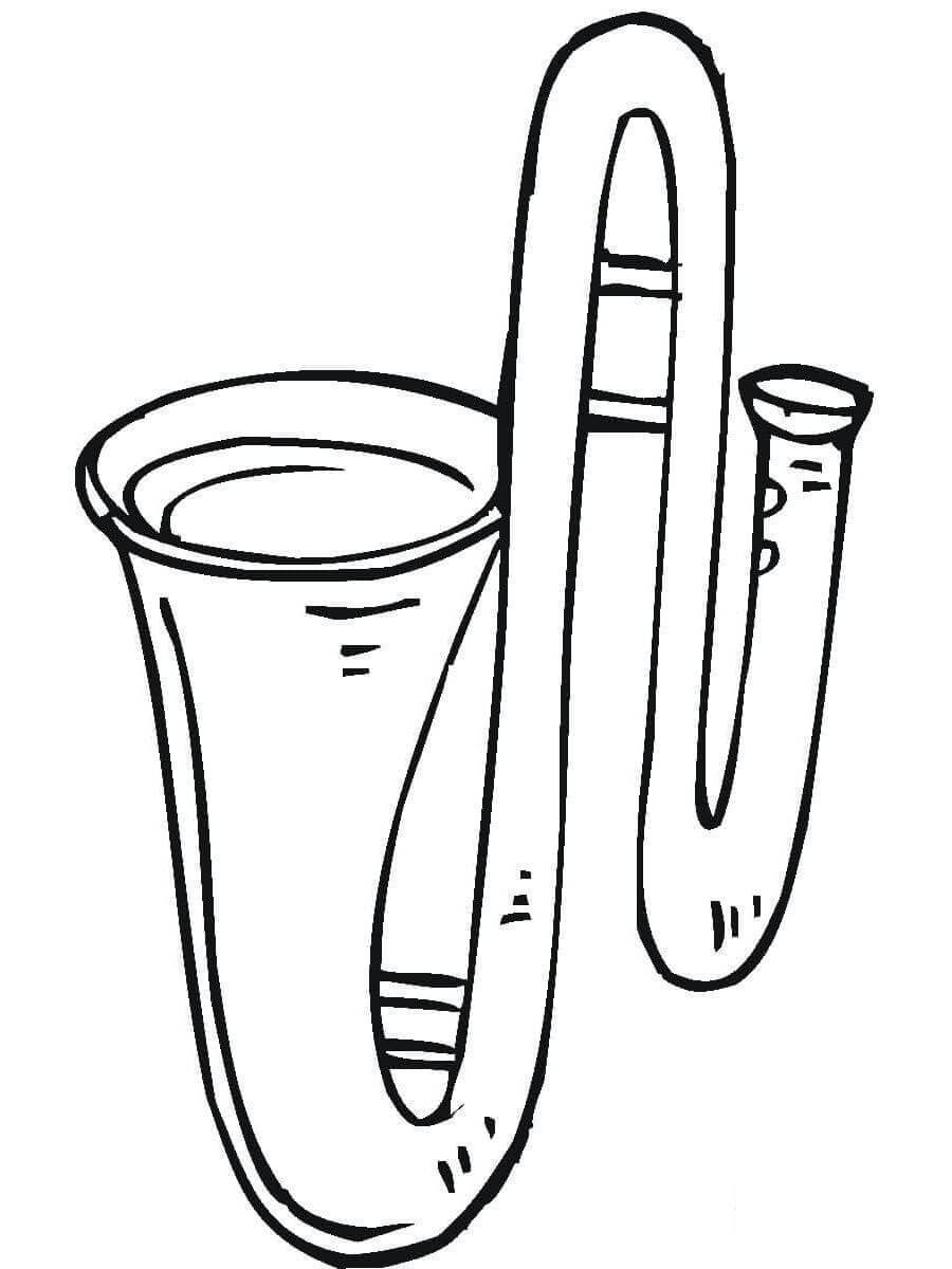Instrumente muzicale de colorat p48