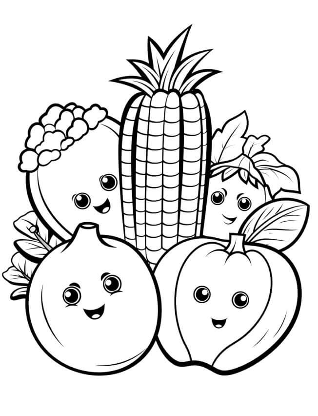 Legume de colorat p32