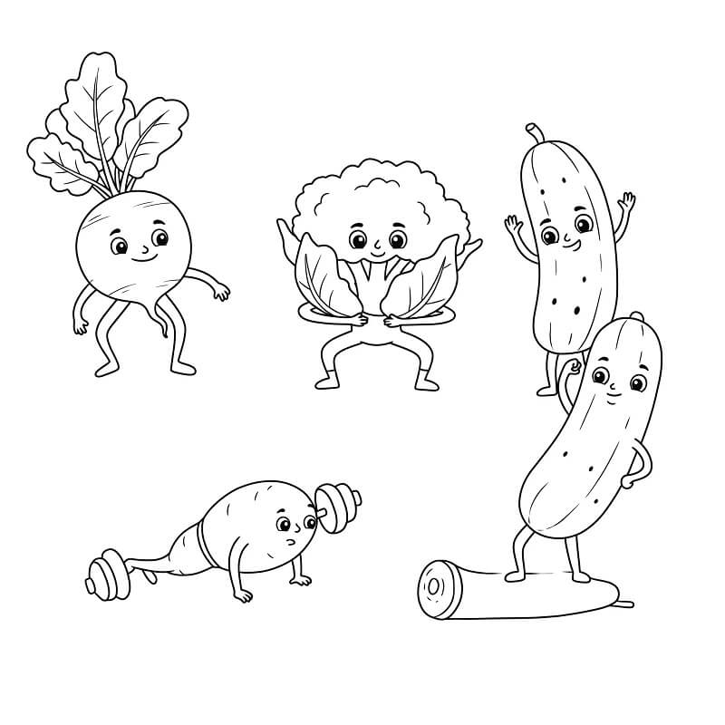 Legume de colorat p34