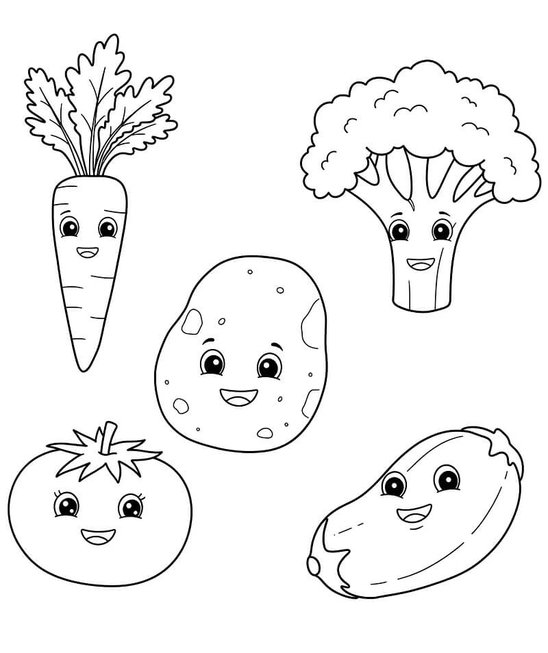 Legume de colorat p36