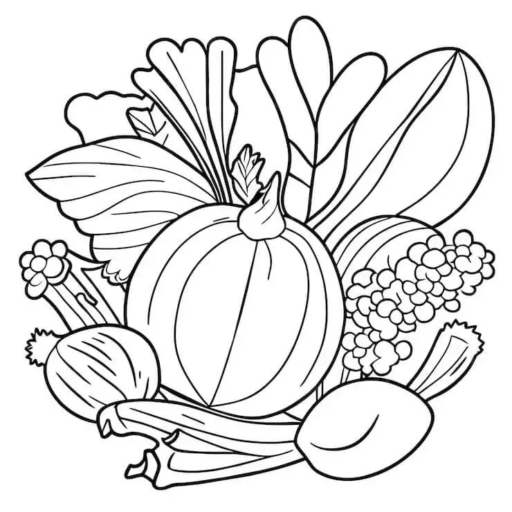 Legume de colorat p38