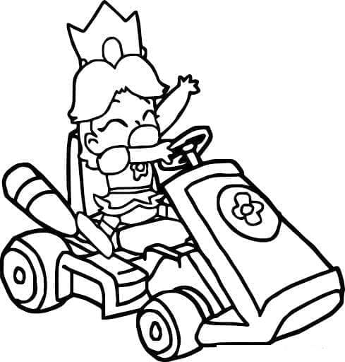 Mario kart de colorat p02