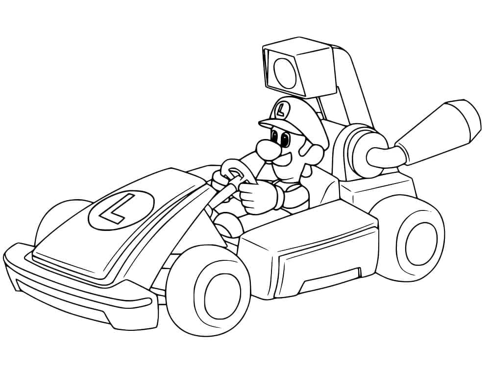 Mario kart de colorat p04