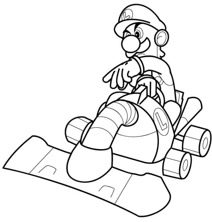 Mario kart de colorat p07