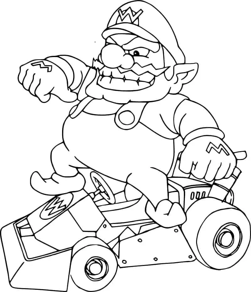 Mario kart de colorat p11