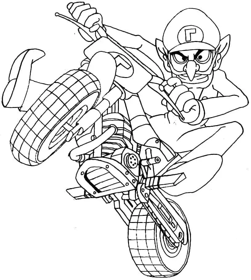 Mario kart de colorat p12