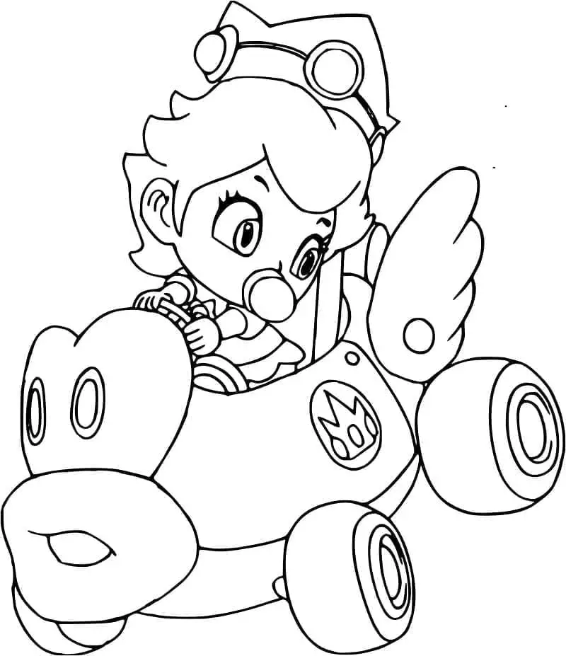 Mario kart de colorat p13