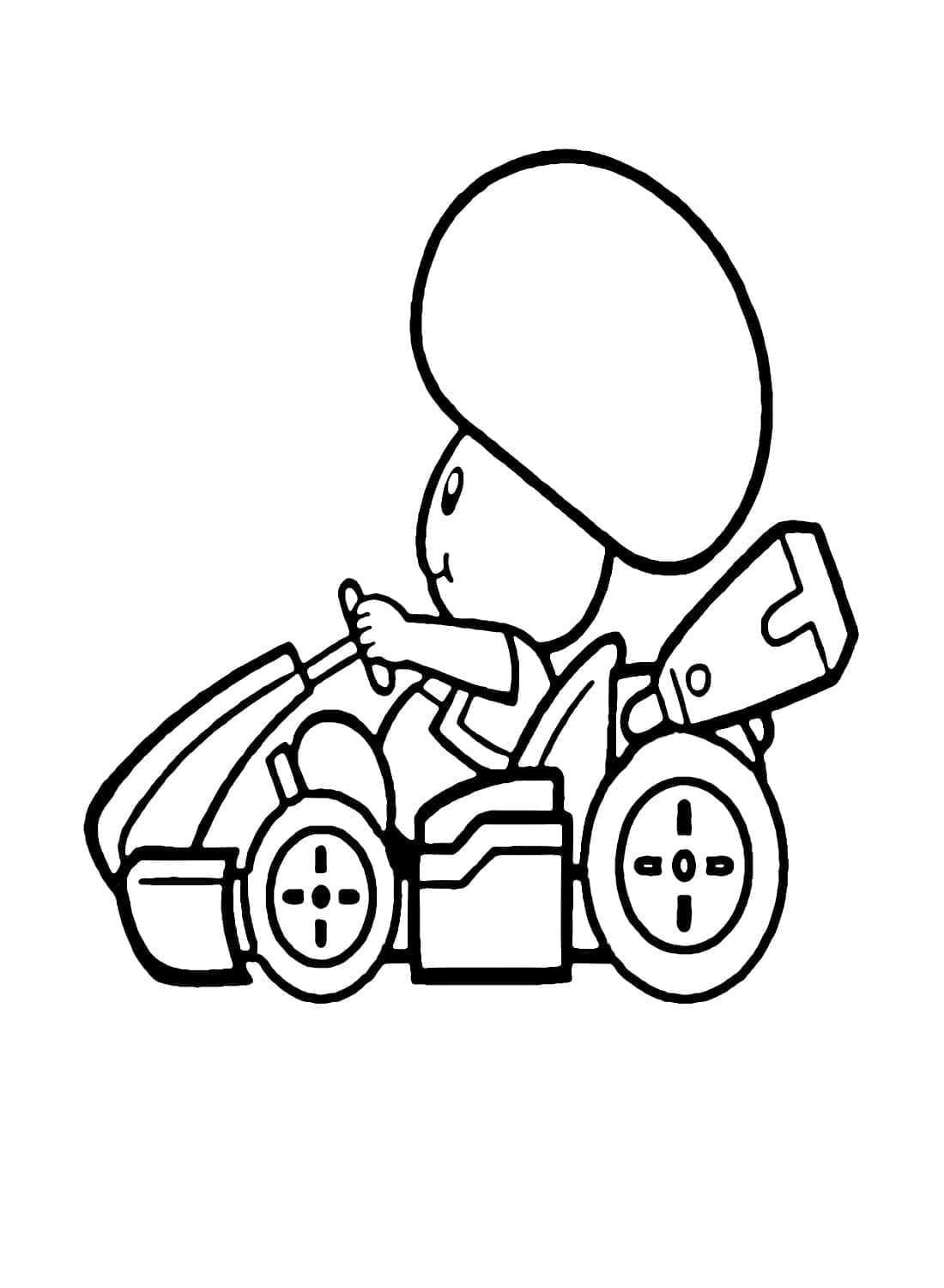 Mario kart de colorat p15