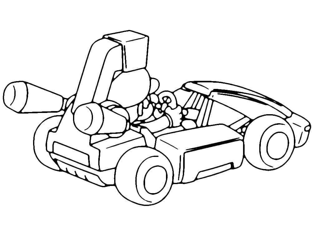 Mario kart de colorat p20